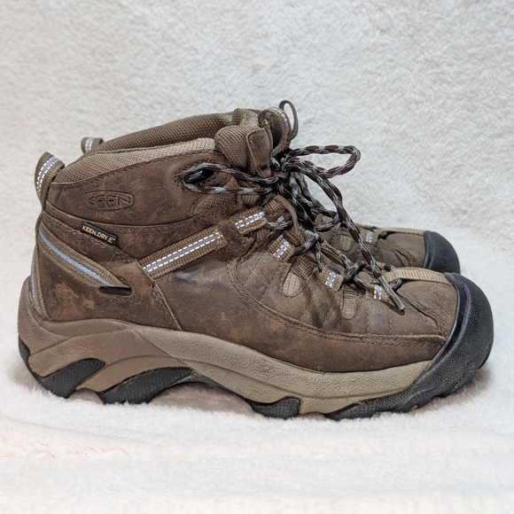 Keen Targhee II Women's 7 Waterproof Mid Lace-up Leather Rugged Hiking Boots - Picture 2 of 13